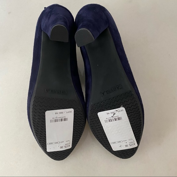 Navy Suede Ankle Boots 
